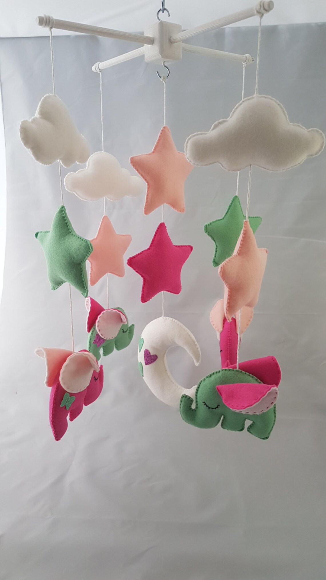 Baby Cot Mobile Elephant Mobile Nursery Decor Crib Etsy UK