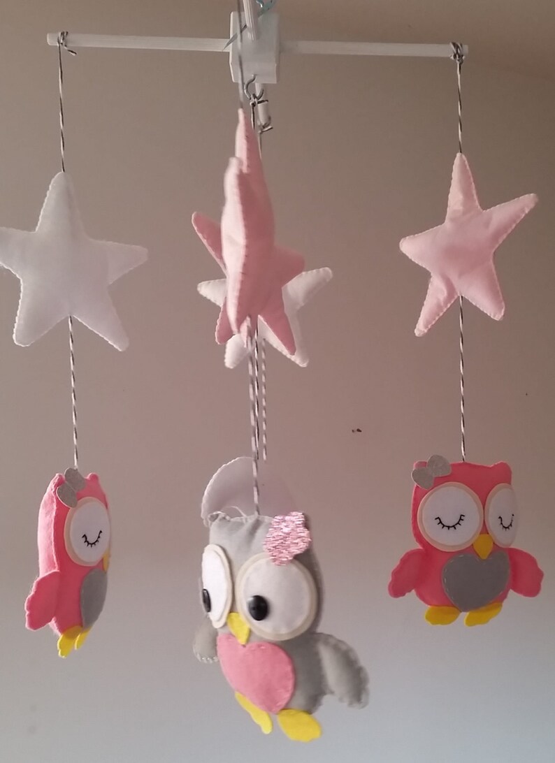 Baby Mobile Stars Baby Crib Mobile Owls Mobile Nursery Etsy