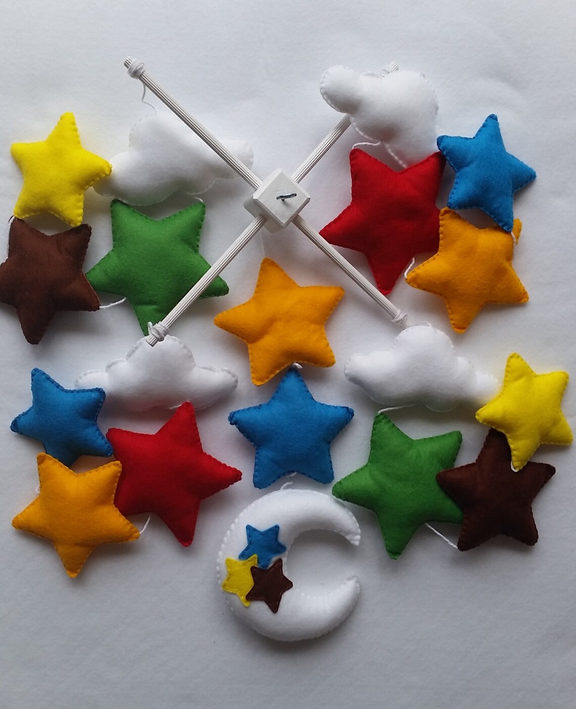 Baby Cot Mobile Stars Mobile Moon and Stars Mobile Etsy UK