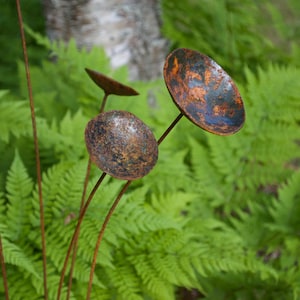 Gartenkunst/Muttertagsgeschenk/Kinetische Gartenkunst aus Metall/Blütenskulptur aus Stahl Bild 8