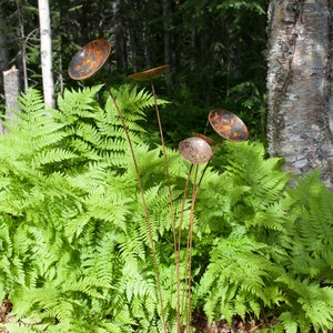 Gartenkunst/Muttertagsgeschenk/Kinetische Gartenkunst aus Metall/Blütenskulptur aus Stahl Bild 7