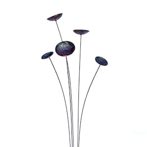 Garden Art/Mother's Day Gift/Metal Kinetic Yard Art/Steel Bloom Sculpture image 6