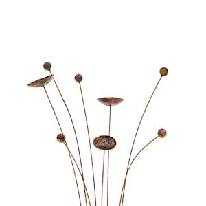 Garden Art,Metal Kinetic Flower Yard Art,Outdoor Gift,Blooms & Buds Sculpture on sale