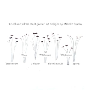 Gartenkunst/Muttertagsgeschenk/Kinetische Gartenkunst aus Metall/Blütenskulptur aus Stahl Bild 9