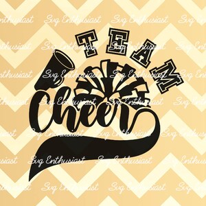 Football team cheer SVG, Football season SVG, iron on file, Cheerleader png, cut file for personal and commercial use