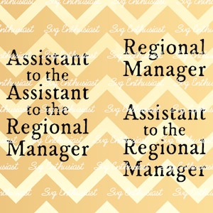 Gerente regional SVG, Assistente do gerente regional SVG, Camisas de família, SVG engraçado combinando com a família, Cricut, Arquivo cortável, Ferro em arquivo