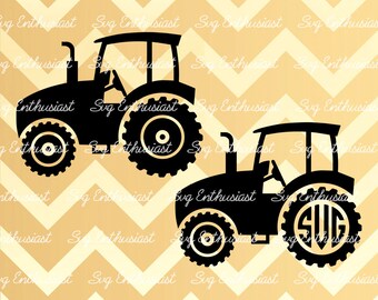Download Farm Truck with Trailer Silhouette SVG Truck Monogram ...
