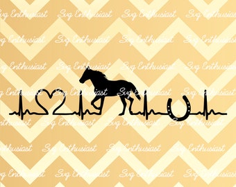 Download Horse Heartbeat Svg Etsy