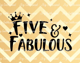 Download Birthday SVG Cut File Fabulous 40 svg 40 and Fabulous