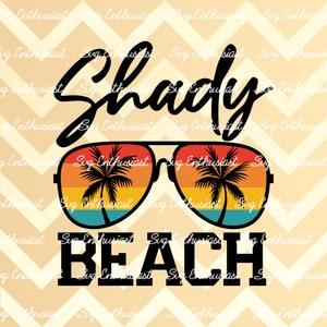 Shady beach SVG, Retro sunglasses SVG, Palm tree sunglasses svg, Beach png sublimation, Iron on file