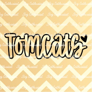 Tomcats SVG, Tomcats mascot Svg, Tomcats cheer Svg, iron on file, Digital cut file, Tomcats PNG