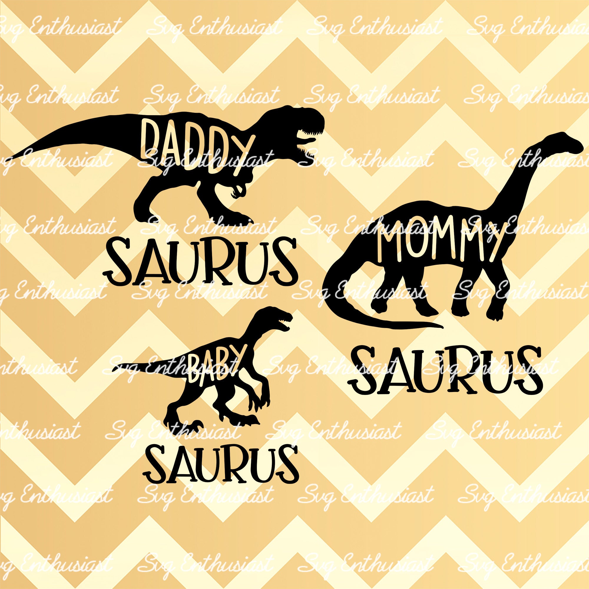 Download Daddy saurus Mommy saurus Baby saurus SVG Dinosaurs SVG | Etsy