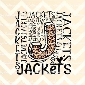 Jacken Typography PNG, Jacken Fußball Sublimation, Typografie digital download, Jacken cheer