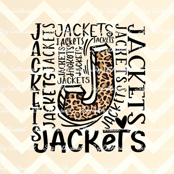 Jackets Typography PNG, Jackets Football Sublimation, typography digital download, Jackets cheer