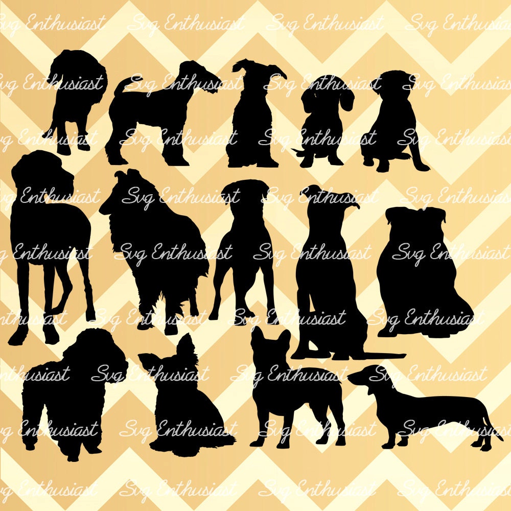 Download Dog Breeds Svg Dogs Silhouette Svg Dogs Bundle Svg Cut Etsy