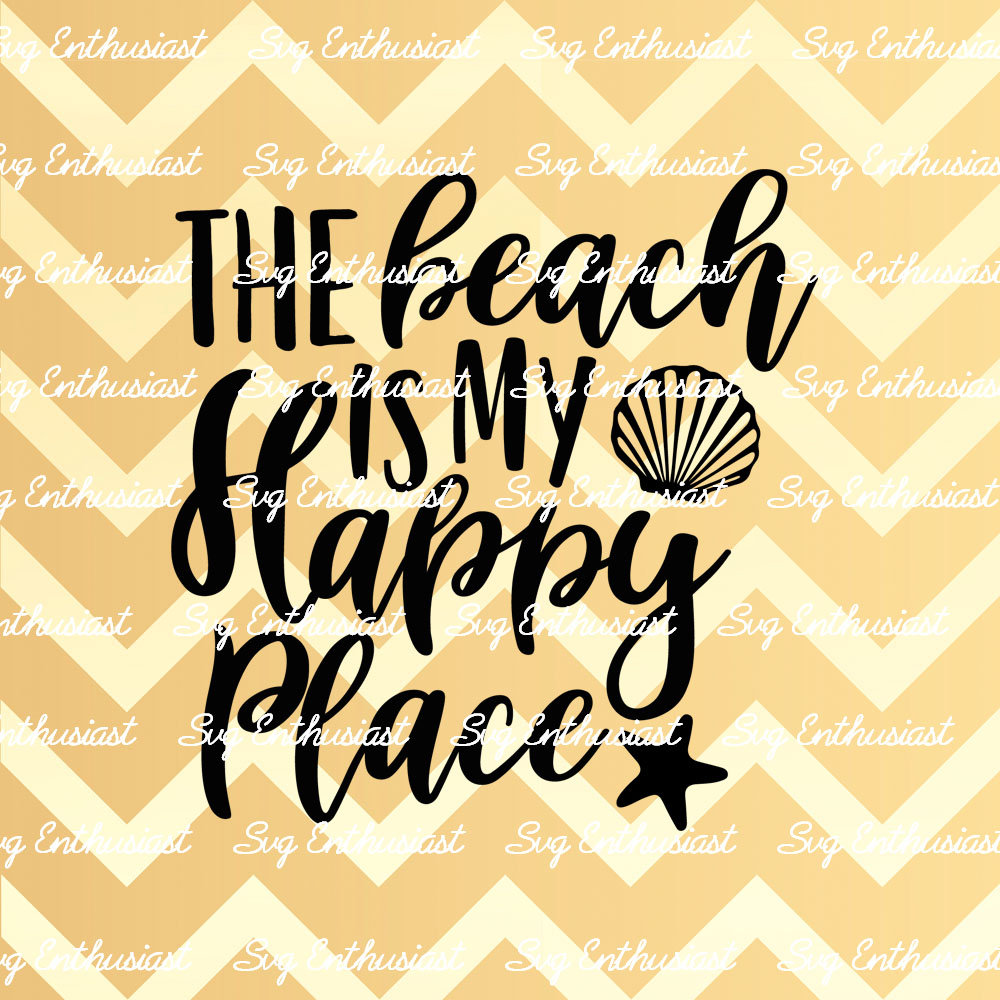 Download The beach is my Happy place SVG Summer SVG Beach Svg | Etsy