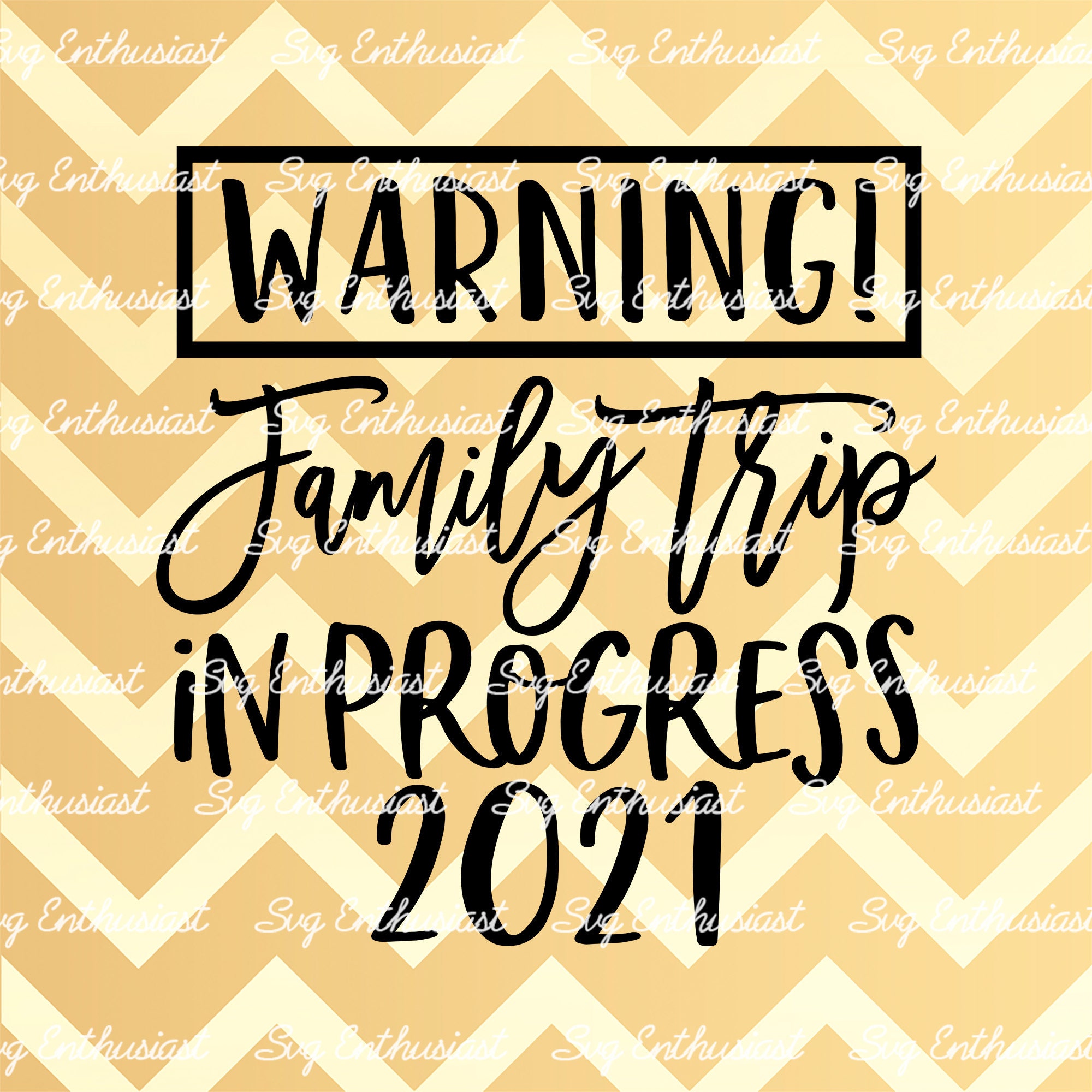 Warning family trip in progress 2021 SVG Family vacation SVG | Etsy