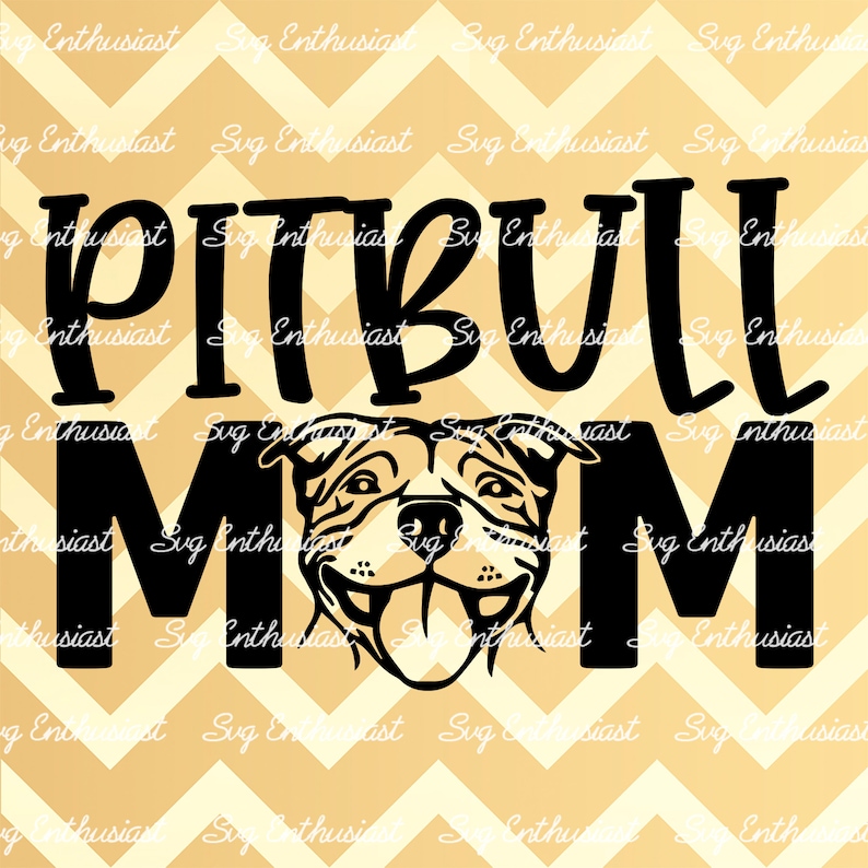 Download Pitbull Mom SVG Dog mom svg Cute pitbull SVG Pitbull Svg | Etsy