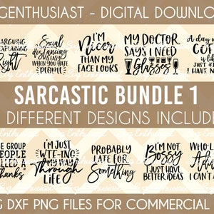 Sarcastic bundle SVG, Funny quotes SVG, Cricut, digital download, Iron on file, sassy sayings svg