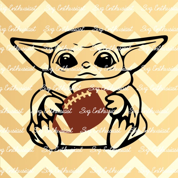 Superbowl SVG Baby Yoda SVG Football Season SVG Baby Svg Etsy