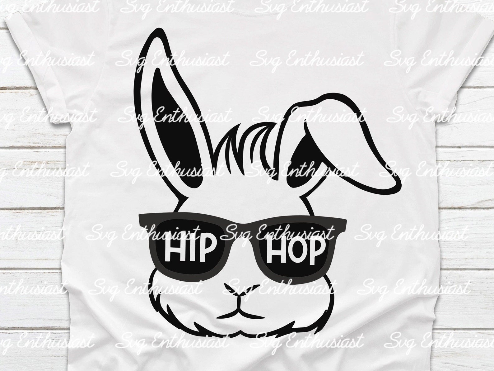 Hip Hop SVG, Cool Bunny SVG, Happy Easter Svg, Easter Bunny Svg ...