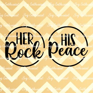 Ihr Rock SVG, sein Frieden SVG, Herr und Frau SVG, paar Hemden Design, Valentine Svg, Eisen auf Datei, Cuttable Datei, sofortiger Download