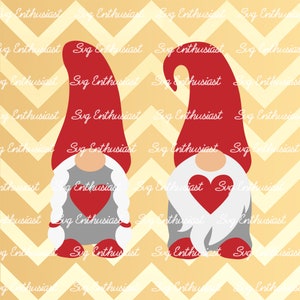 Valentine Gnome SVG, Valentine's day SVG, Gnome boy SVG, Gnome girl SvG, Toddler SvG, Onesie, Cricut Explore, Cuttable  file, Iron on file