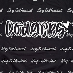 Dodgers SVG, Baseball SVG, Dodgers mascot Svg, Dodgers cheer Svg, Superbowl Svg, iron on file, Digital cut file, Dodgers PNG