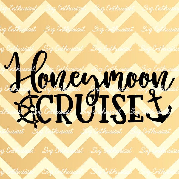 Honeymoon Cruise SVG, Summer SVG, Vacation SVG, Cruise ship SvG, Just married trip SvG, Instant download, Iron on file, Cuttable file