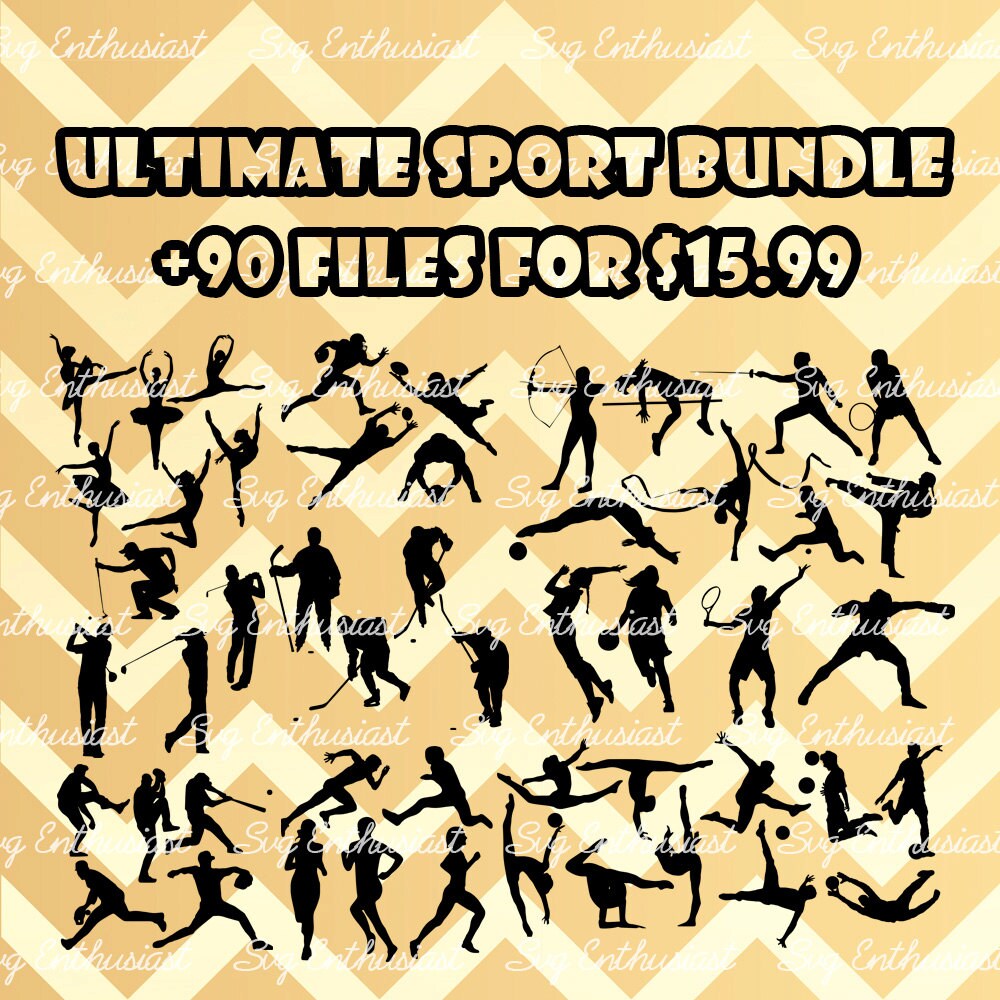 Download Ultimate sport bundle SVG 90 Sport bundle SVG files Sport ...