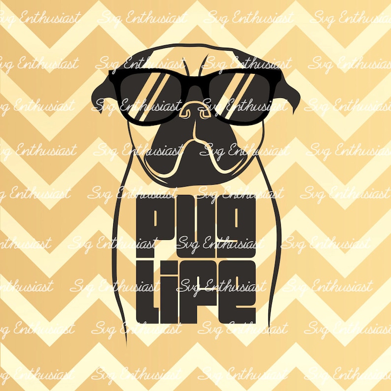 Download Pug Life SVG Pug Life cricut Pug Svg Pug silhouette Dog | Etsy