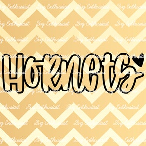 Hornets SVG, Football SVG, Hornets mascota Svg, Hornets cheer Svg, Superbowl Svg, hierro en archivo, Archivo de corte digital, Hornets PNG