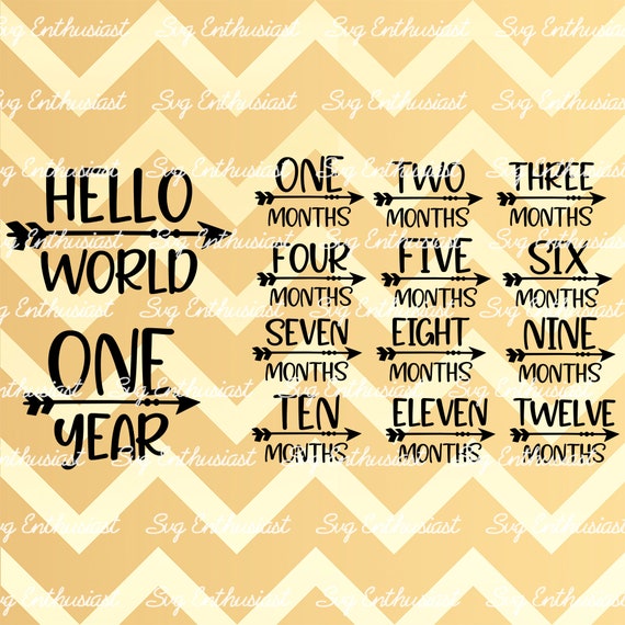 Download Monthly Milestone Svg Baby Birthday Svg Baby Milestone Svg Etsy