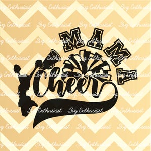 Cheer mama SVG, Football team cheer SVG, Football season SVG, iron on file, Cheerleader png, cut file for personal and commercial use