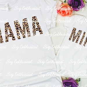 Leopard mama mini PNG, Moederdag Sublimatie, Mon dochter matching digitale download, Leopard cheetah print