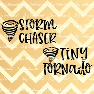 Storm chaser SVG, Tiny tornado SVG, Fun Dad zoon ontwerp SVG, Vaderdag SvG, Baby SvG, Papa dochter SvG, Cuttable Vector bestand, Iron on file