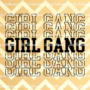 Girl gang SVG, Baby Girl, Girl gang echo SVG, Vsco Svg, Cricut Explore, arquivo vetorial cortável, ferro em arquivo
