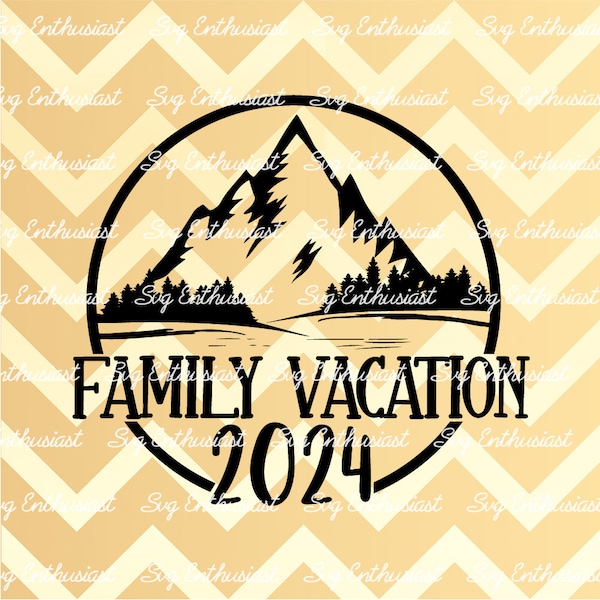 Familienurlaub 2024 SVG, Sommer SVG, Seeleben SVG, Familienausflug SvG, Camping SvG, Sofortiger Download, Bügelbild, schneidbare Datei