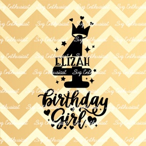 Jarige SVG, 4 jaar oud SVG, Four SVG, Fourth Birthday svg, 4th Birthday Svg, Birthday princess svg, Clip Art, Iron on file