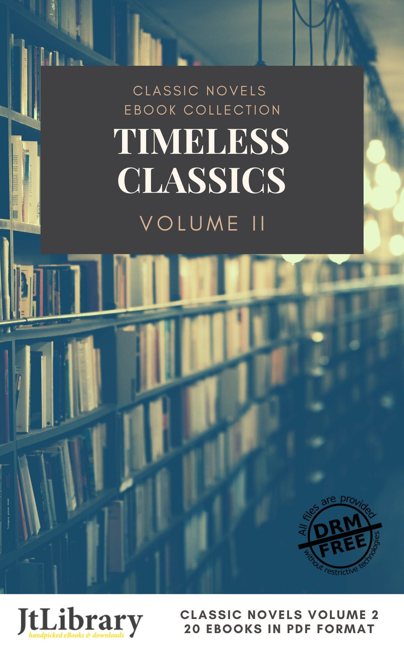 Classic Novels Ebook Collection TIMELESS CLASSICS Vol 2 Drmfree Pdf Ebooks Etsy
