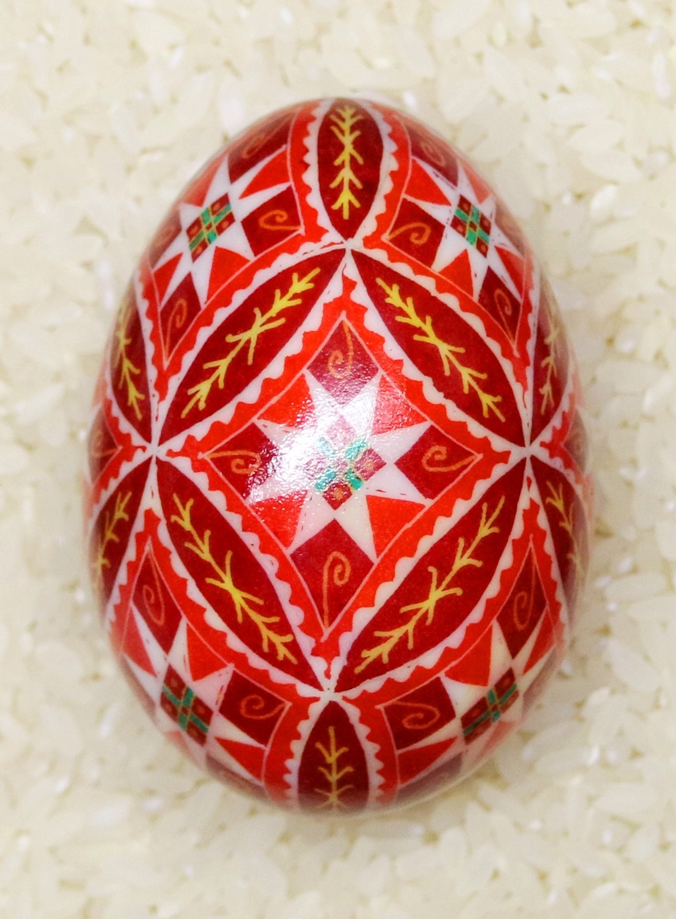 Small Duck Egg Pysanky ukrainian Easter Batik Dye Decorated - Etsy