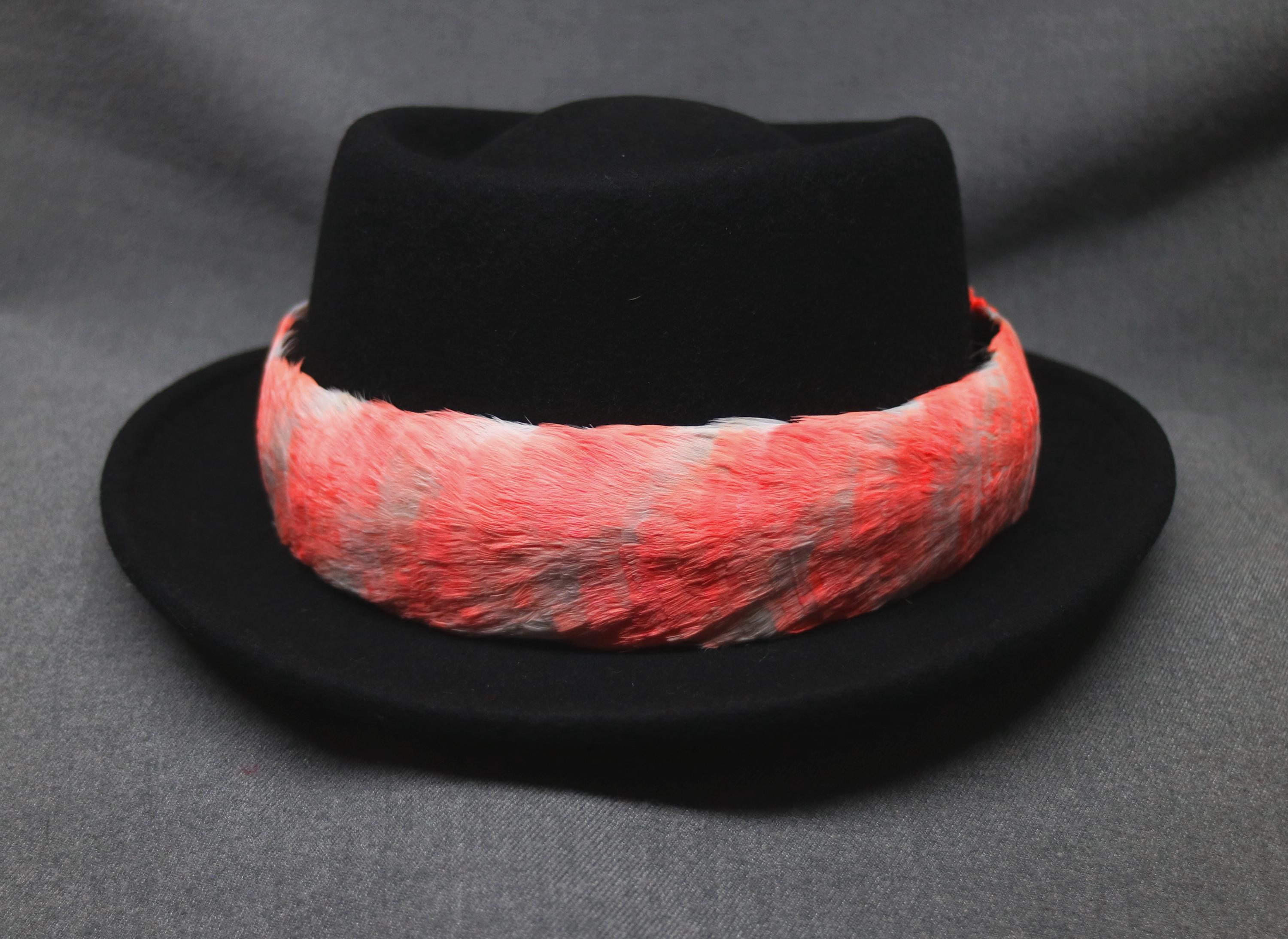 Hawaiian Feather Lei, Hat Band Lei Hulu Humu Papa, Natural White