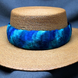 Hawaiian Feather Lei, Hat Band Lei Hulu Humu Papa, Diag
