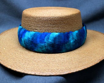 Leihulu humupapa second（green） Hawaiian Feather Lei, Hat Band Humu Papa, Lei Hulu, Diagonal