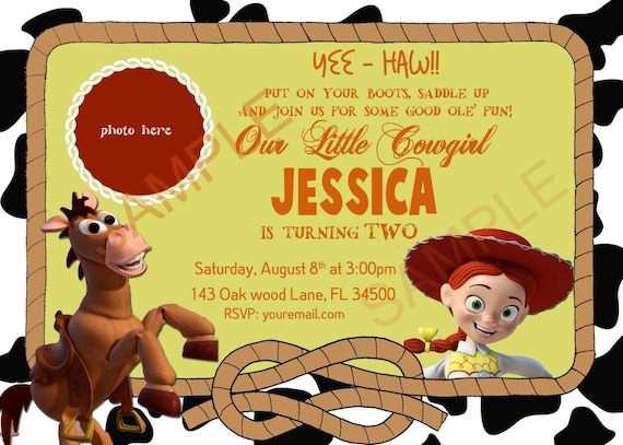 Toy Story Anniversaire Invitation Invitation De Toy Story Etsy