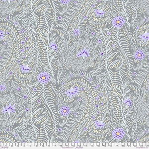 Grey Ferns from Kaffe Fassett for the Kaffe Fassett Collective PWGP147.GREYX   100% cotton, FREE SHIPPING