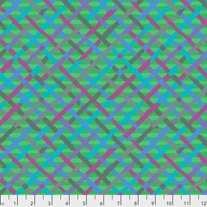 Mad Plaid in Green by Brandon Mably for the Kaffe Fassett Collective. PWBM037.GREEN, 100% cotton, FREE SHIPPING