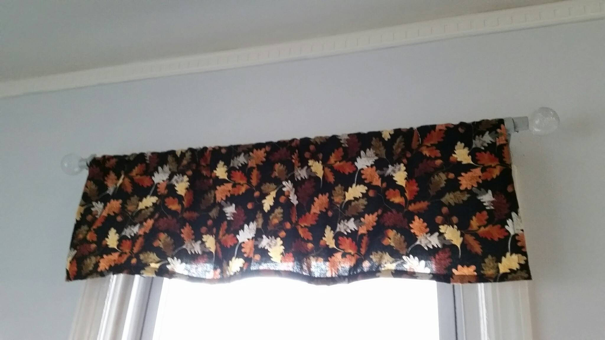 Fall ValanceWindow Valance Fall Curtains Window Curtains Etsy