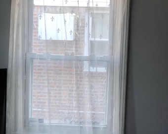 Rideaux blancs, panneaux de rideaux transparents, panneaux transparents blancs, rideaux transparents