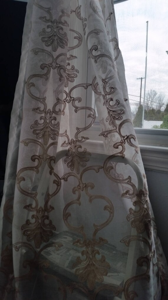 Sheer Window Curtains Window Scarf Swag Window Scarf Etsy